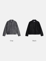 Bale Oil-Treated Cropped Leather Jacket