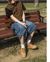 Faded Vintage Bermuda Cargo Denim