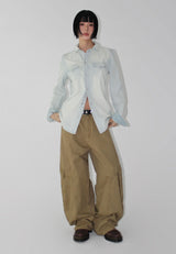 CURVE LINE CARGO PANTS