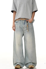 Washed Cleanfit Straight Jeans