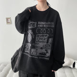 クリップ ボックスフィット ニット ロングスリーブ Tシャツ (3 colors) H&L