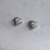 スーパーノヴァ ハート ピアス - シルバーカラー