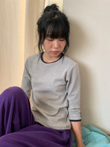 26SS★ [BAONHAUS] Ketron Color Matching Three Quarter Tee