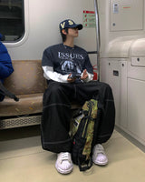 イシューズレイヤードオーバーロングスリーブTシャツ3C