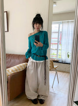 フェイシャ レース スリーブレス ブラウス