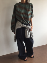 ボヤ ストリング ボタン パンツ (2color)