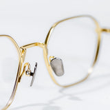 Knouun Square titanium glasses CODE. 102. A Yellow Glod