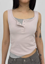 [MADE] Lunel Snap Ribbed Sleeveless Top