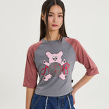 Maltese toy raglan Three-Quarter sleeve T-Shirts