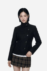 26FW★ [ EEUN MADE ] ロゼット ハイネック ジャケット