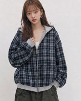 (UNISEX) チル リバーシブル オーバー フード ジップアップ