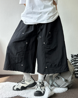 RIVET CARPENTER STRAP NYLON BERMUDA 🩶🤍🖤3COLOR