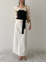 Buttery Off-Shoulder Layered Blouse