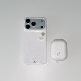 [MADE] BUTTERFLY BUTTON LACE PHONE CASE (glossy hard)