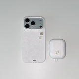 [MADE][+MagSafe] バタフライ ボタン レース フォンケース (glossy hard)