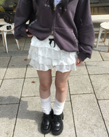ホワイトフリルカンカンショーツ