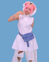 denim mini bag