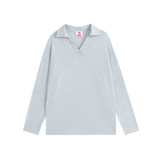 oversized loose-fit polo shirt