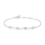 シルバー マルチスパークル 925 シルバーブレスレット B061-04H