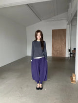 shirring loose pants