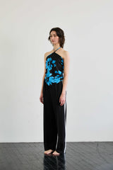  FLUTTER HALTERNECK / BLUE