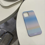 [ブルーホリゾンタルグラデーションハードケース]
