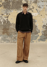 SUEDE POINT LINE PANTS