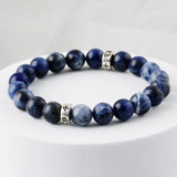 C22SVB-1005 Sodite natural stone gemstone men’s bracelet 8mm