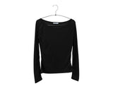 ターテスUネックウールシアーTシャツ (5c)