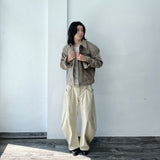Double Pocket Metal Button  Jacket