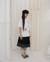 TEA CUP CROCHET T-SHIRT / WHITE