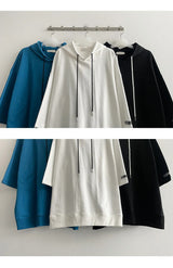 レンズオーバーフーディド半袖Tシャツ (3 colors)