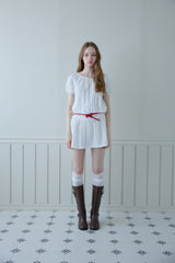 [2PCS 1SET] レースブルームニーソックス