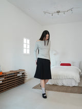 ONE-SHOULDER ELASTIC T (MELANGE)
