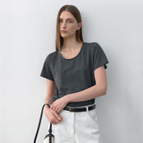 (Z-T-6823)ESSENTIAL STANDARD ROUND NECK TEE