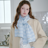 Moire Wave Muffler (Sky Blue)