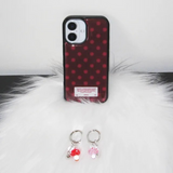 snow dot deep red
