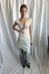 LOOSE NECK LAYER OPS [Ivory]