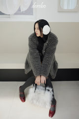 Toggle tteokbokki half-fur coat