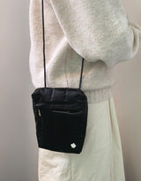 mini pocket bag - padding glossy black