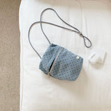 mini pocket bag - deep blue dot