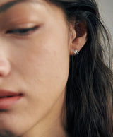 [925 silver] Deux.silver.201 / mini cote earring (silver)