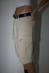 BEIGE CARGO PANTS