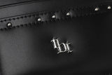 【即日発送】Classic stud card holder - black 