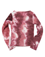 タイダイニット (BURGUNDY) 女性用