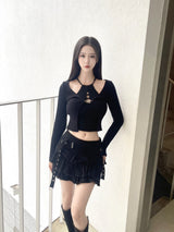1093. Eyelet strap cancan mini sk