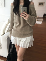 Neff Off-Shoulder Knitwear (3 colors)