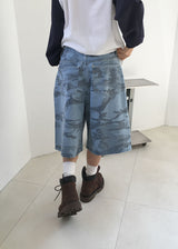 CAMO HALF BERMUDA PANTS