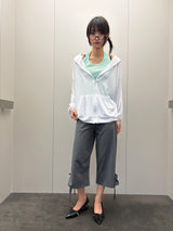 Antale Sheer Oversized Hooded Zip-Up 4color