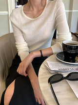 Clent Rolling Round Slim Knit / 4 colors